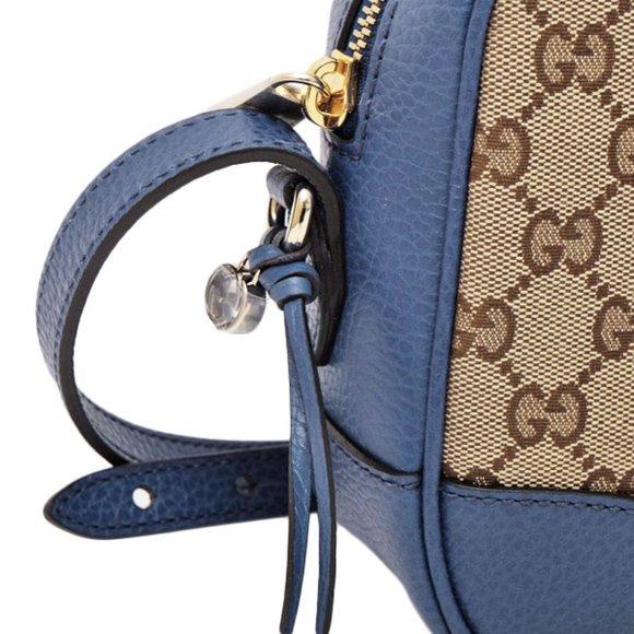 Gucci Canvas Supreme Camera Bag Caspian Blue NEW W DUST BAG - Picture 8 of 8